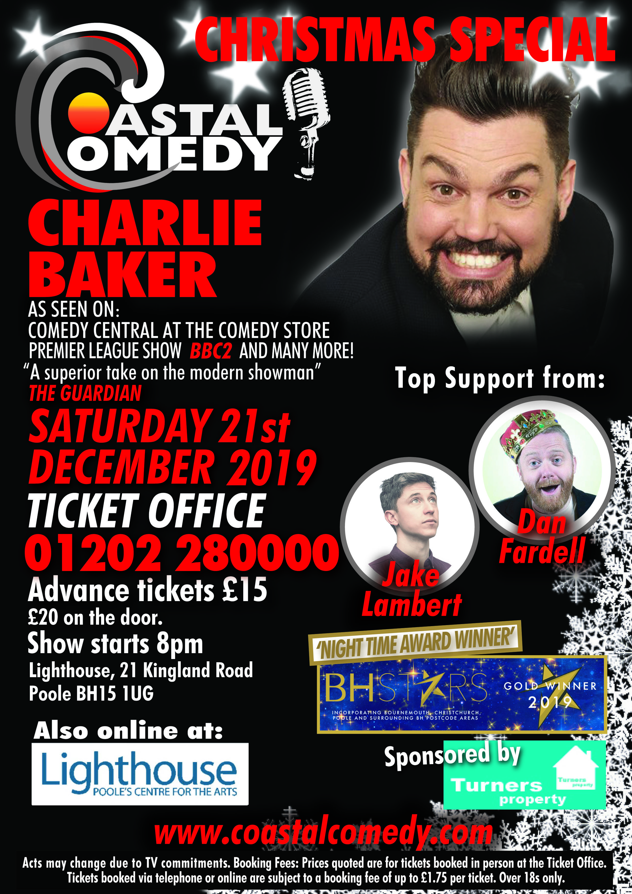 comedy, poole, standup, lighthouse, coastal comedy, tv headliner, live at the apollo,