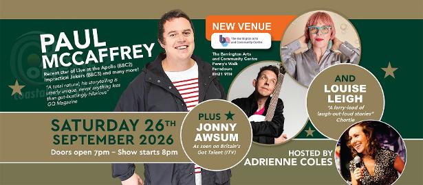 ferndown, barrington, comedy, standup, comedyclub, show, gig, paulmccaffrey, jonnyawsum,