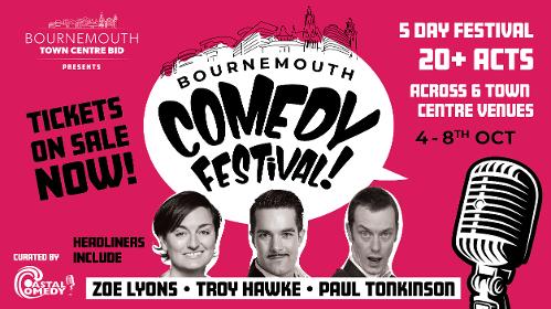 coastal comedy, zoe lyons, troy hawke, bournemouth comedy festival, paul tonkinson, 