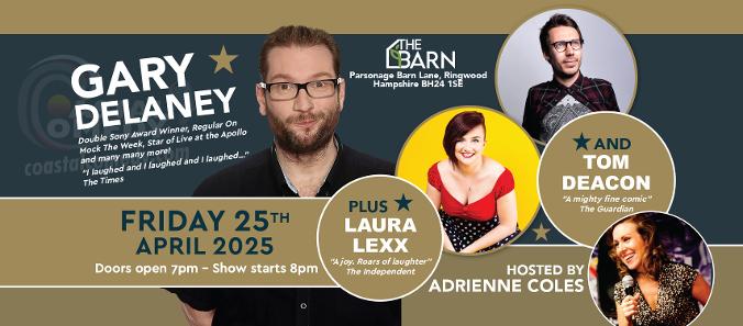 gary delaney, laura lexx, bournemouth comedy club, show, lighthouse, poole, coastal comedy, esther manito, comedy, comedian, 