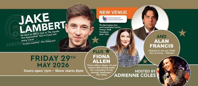 Ferndown, comedy, jake lambert, show, gig, standup, comedy club, coastal comedy,