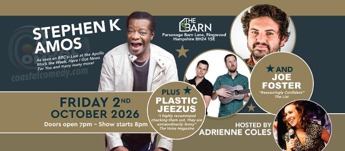 stephen k amos, coastal comedy, comedy, whatson, show, gig, live, standup, comedy club, hampshire, 