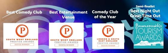 award, winning, coastal comedy, bapta, prestige awards, best night out, tourism awards,