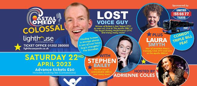 lost voice guy, comedy, standup, whatson, coastalcomedy, comedian, stephen bailey, 