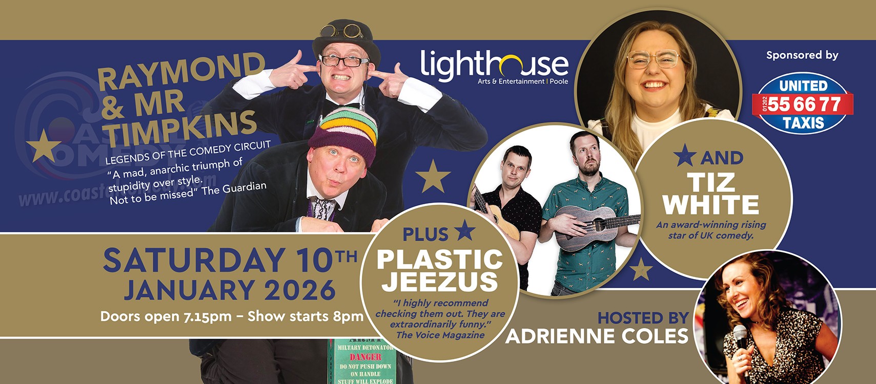 coastalcomedy, comedy club, comedy show, 2026, bournemouth, poole, ringwood, 