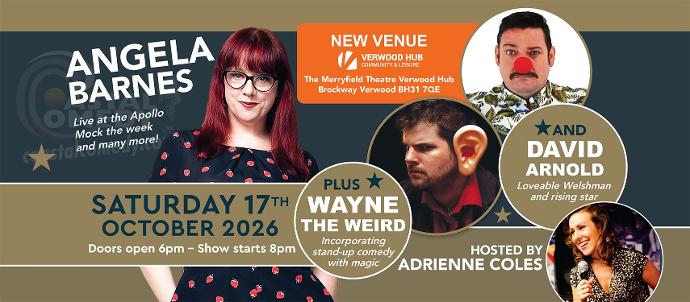 verwood, angela barnes, comedy, standup, coastal comedy, 