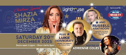 shazia mirza, comedian, comedy, comedyclub, christmas show, coastal comedy, poole, lighthouse