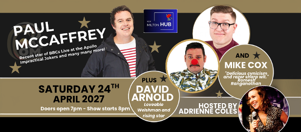 new milton, hampshire, barrington, comedy, standup, comedyclub, show, gig, paulmccaffrey, jonnyawsum,