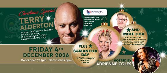 christmas show, xmas 2026, terry alderton, coastal comedy, show, gig, live, comedy club, coastal comedy, ferndown,