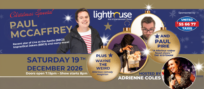 christmas show, comedy, coastalcomedy, paulmccaffrey, standup, comedyclub, poole