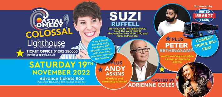 Suzi ruffell, COASTAL COMEDY, coastal comedy. standup, poole, bournemouth comedy club, 